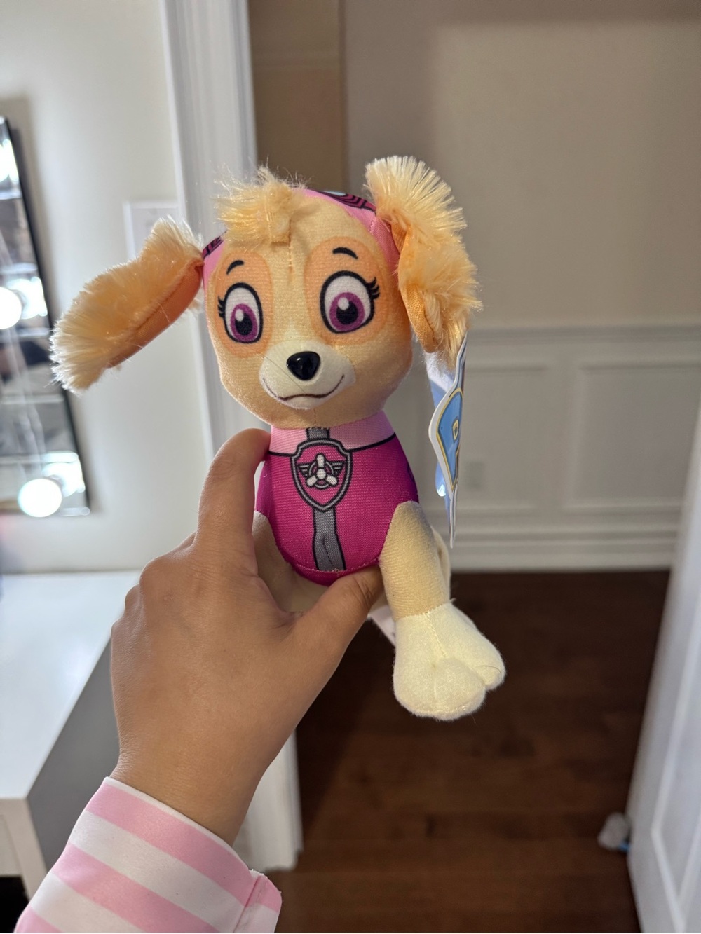 Paw Patrol Skye Plush Dog Toy - Pink and Cream